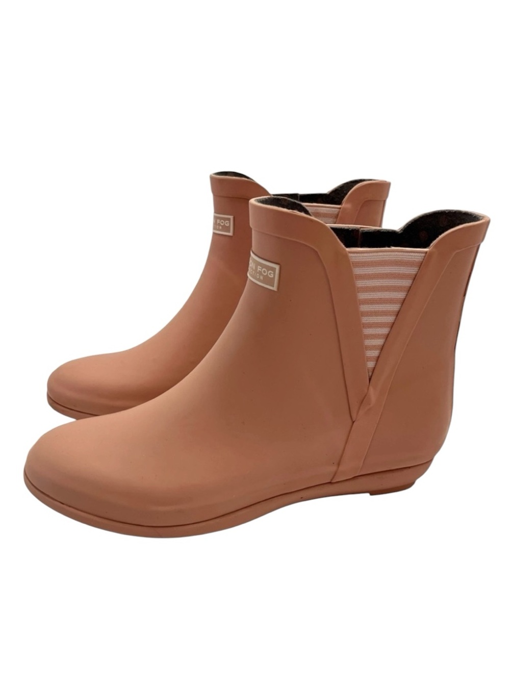 London Fog Piccadilly Pink Blush Rain Boots Size 8